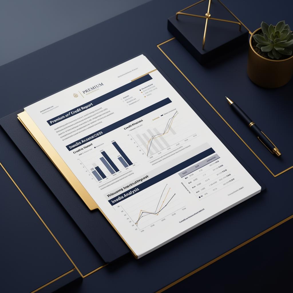 Relatório financeiro premium